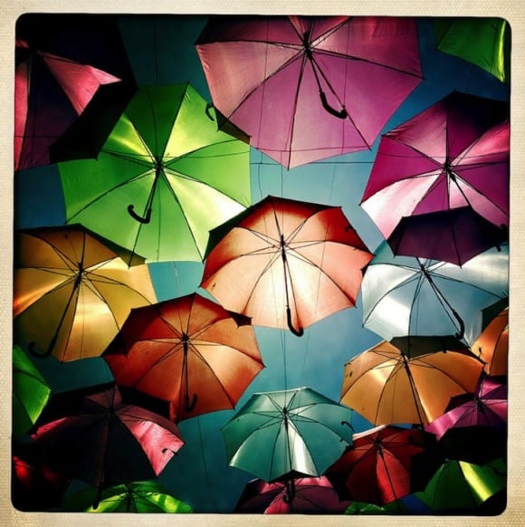 Águeda Portugal Umbrella Art Installation