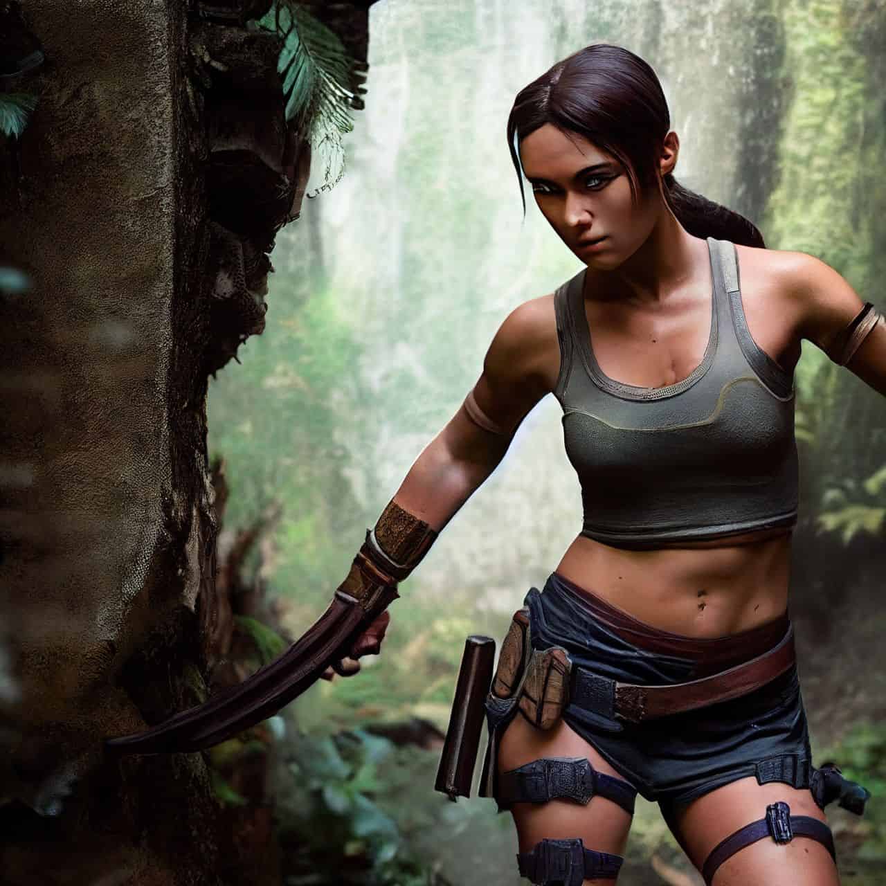 Tomb Raider Game Lara Croft Cosplay Costume