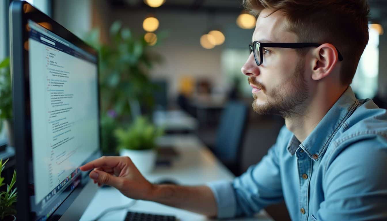 An IT security professional is manually checking for injection attacks on a computer screen.